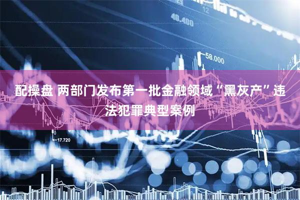 配操盘 两部门发布第一批金融领域“黑灰产”违法犯罪典型案例